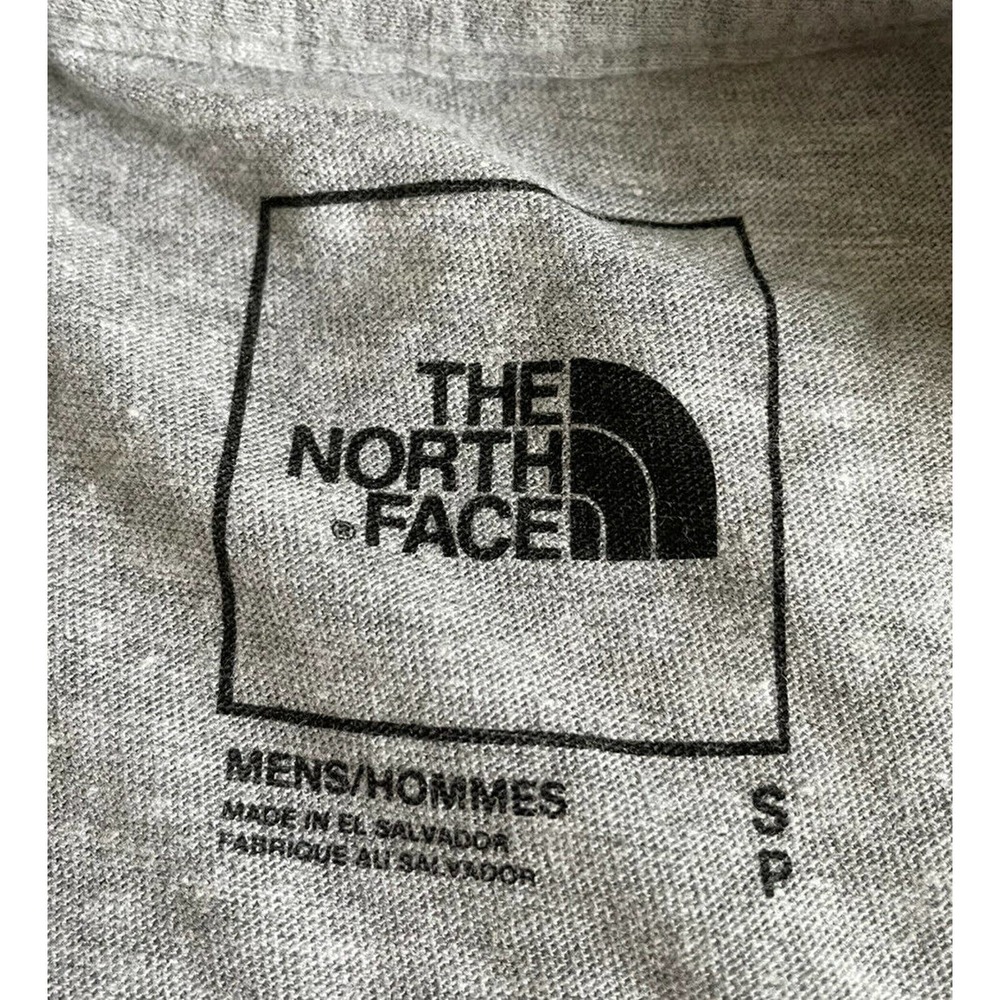 The North Face Mens S Tee Shirt Gray Logo Never Stop Exploring NWT L9 - Picture 3 of 8